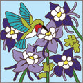 Hummer & Columbine Tile