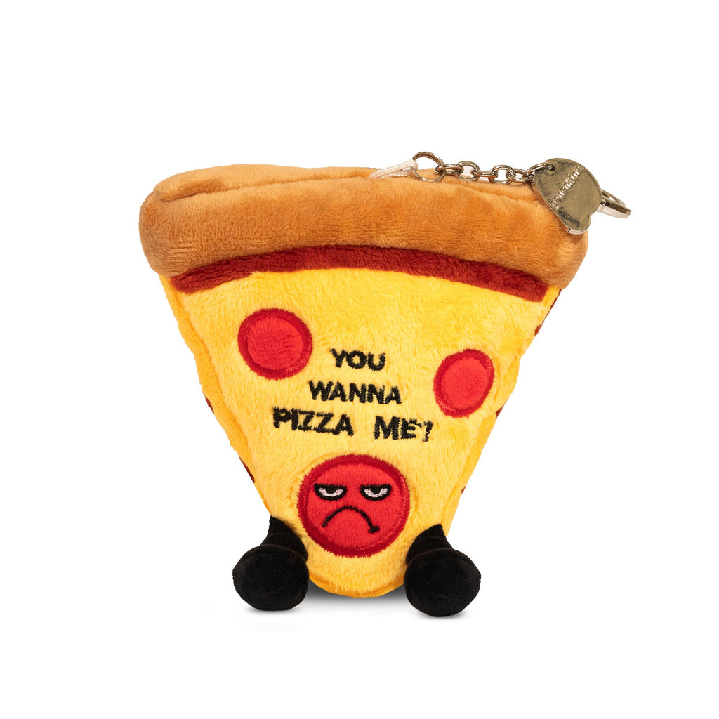You Wanna Pizza Me Funny Plush Bag Charm