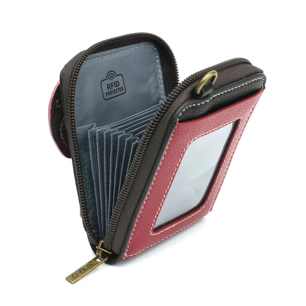 Rose Credit Card Holder Wristlet Wallet