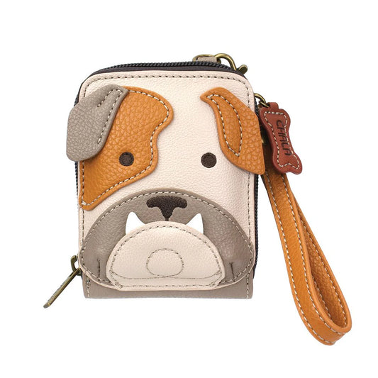 Bulldog Credit Card Holder Wristlet Wallet