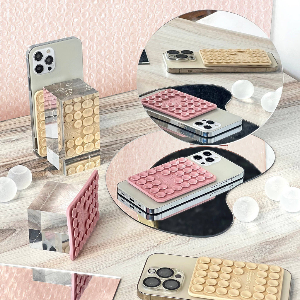 Stick'Em Up Pink Phone Suction Pad - Pink