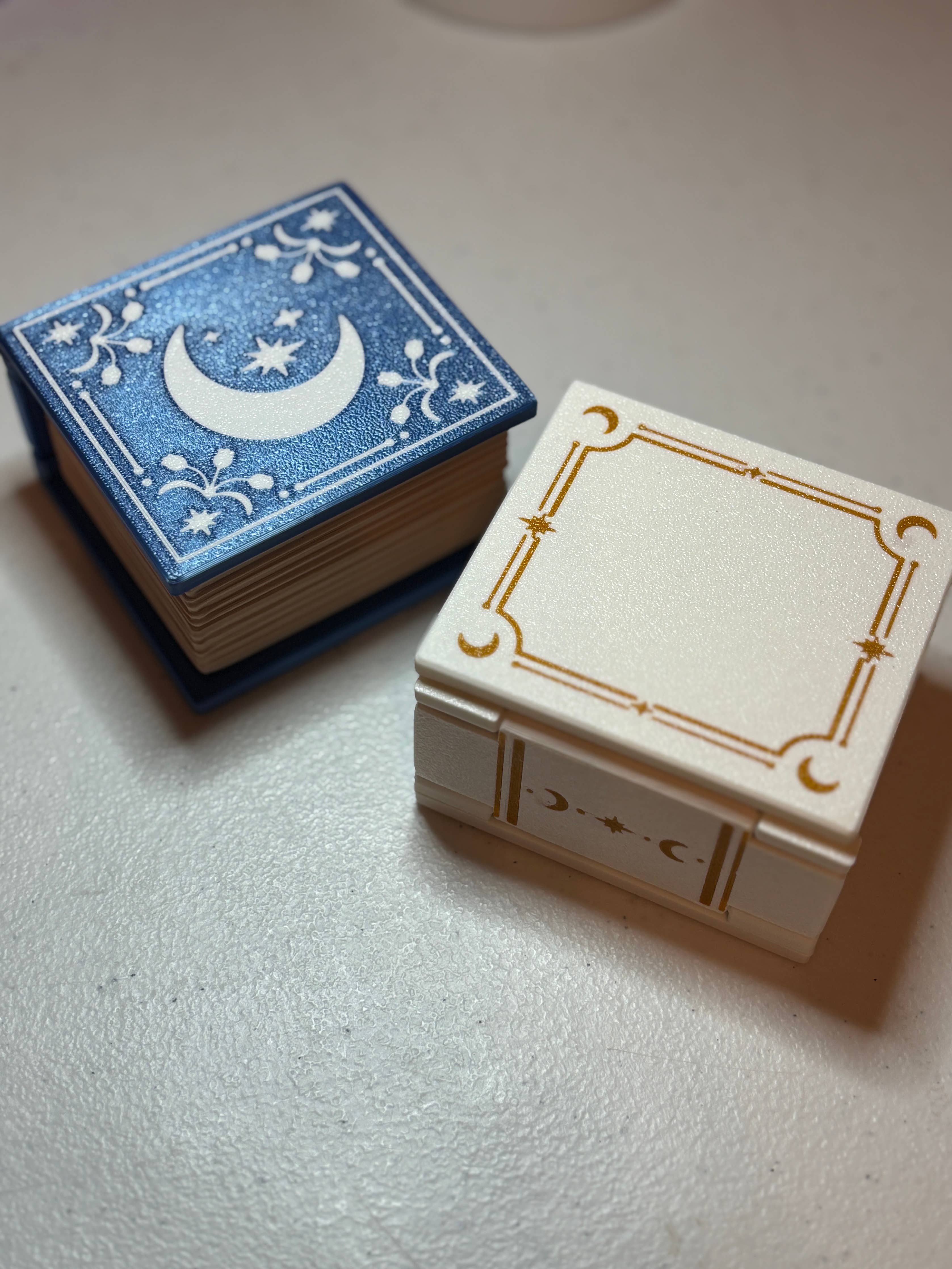 Book Shaped Trinket Box: Pink (hearts)