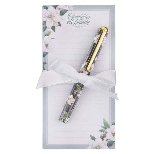 Strength & Dignity Magnetic Notepad & Pen