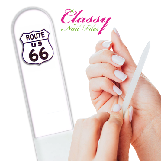 Route 66 Southwest Travel Road Trip Czech Crystal Nail File: Medium