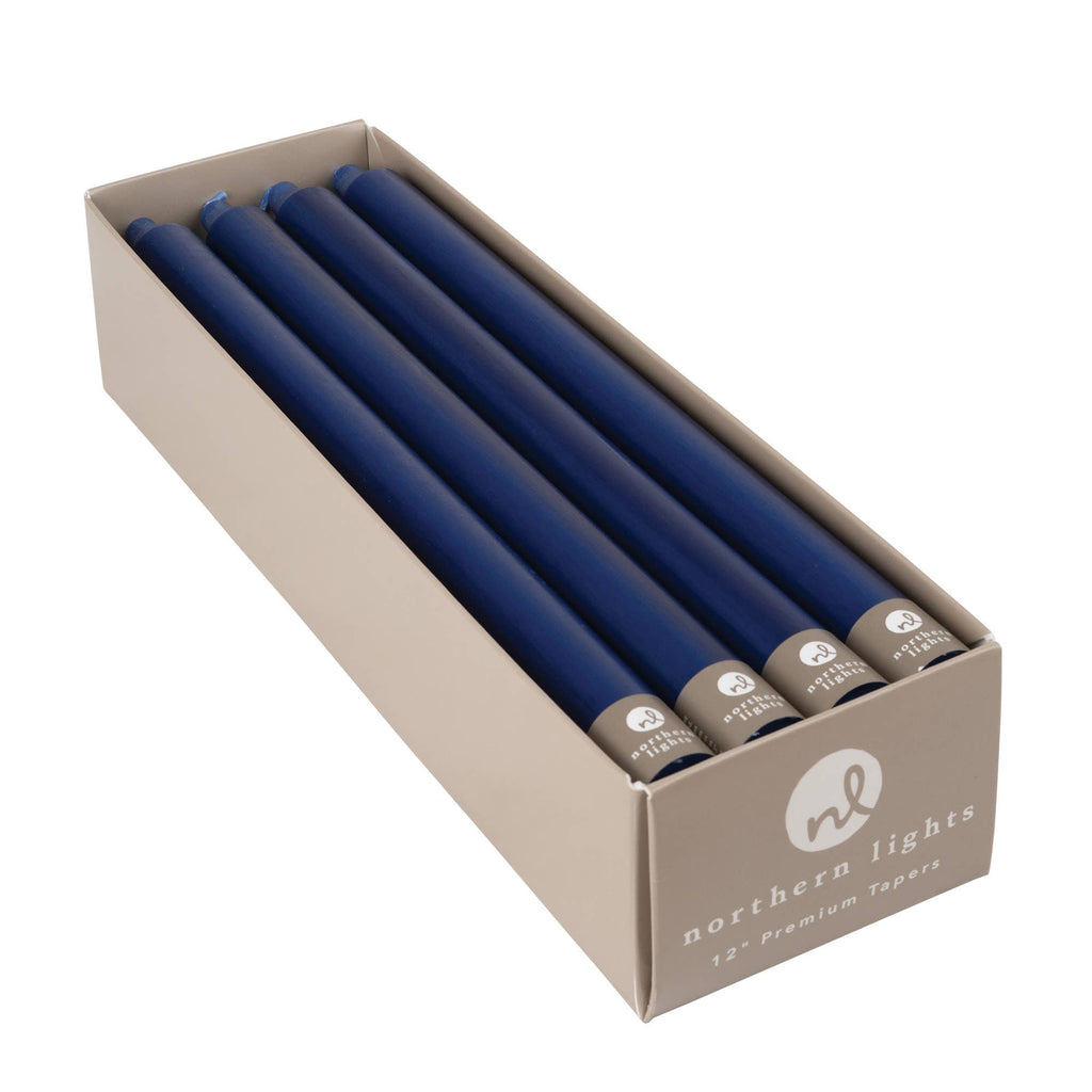 12" Taper Candles - Midnight Blue