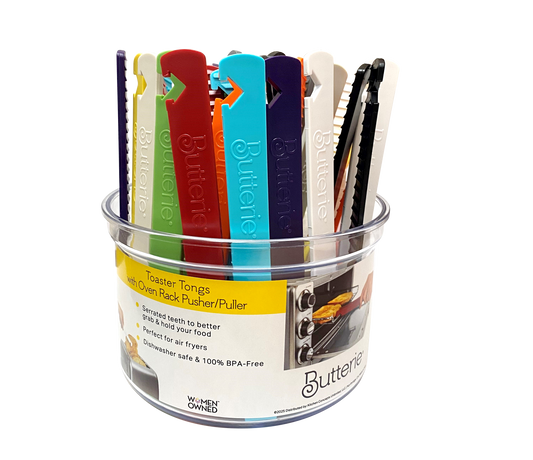 Toaster Tongs w/ Oven Puller Hooks