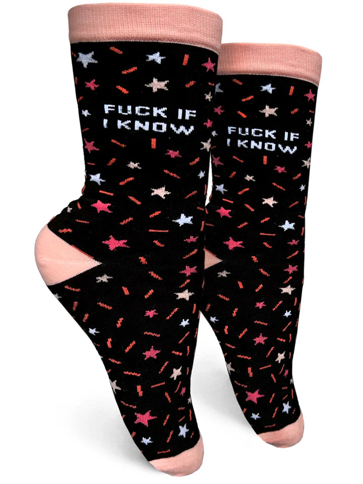 Fuck if I Know Womens Socks