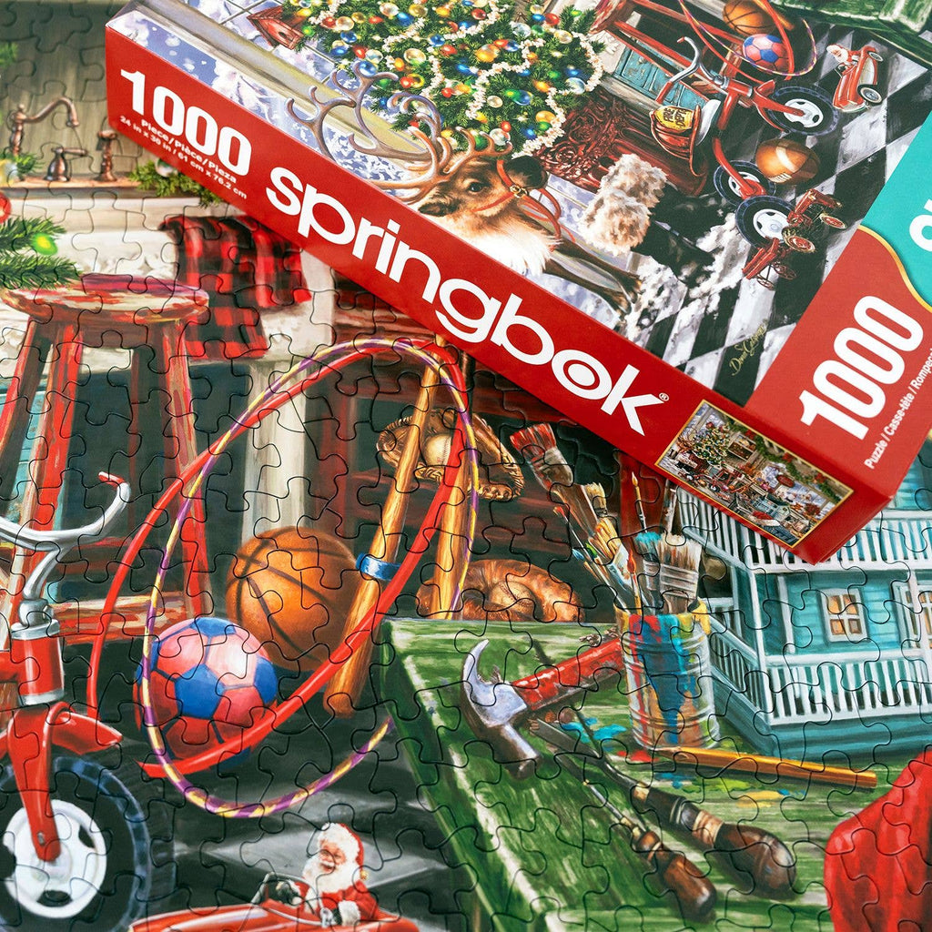 Santa's Workshop 1000 Piece Jigsaw Puzzle