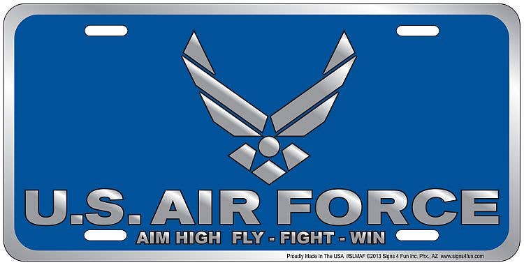 U.S. Air Force Blue - License Plate