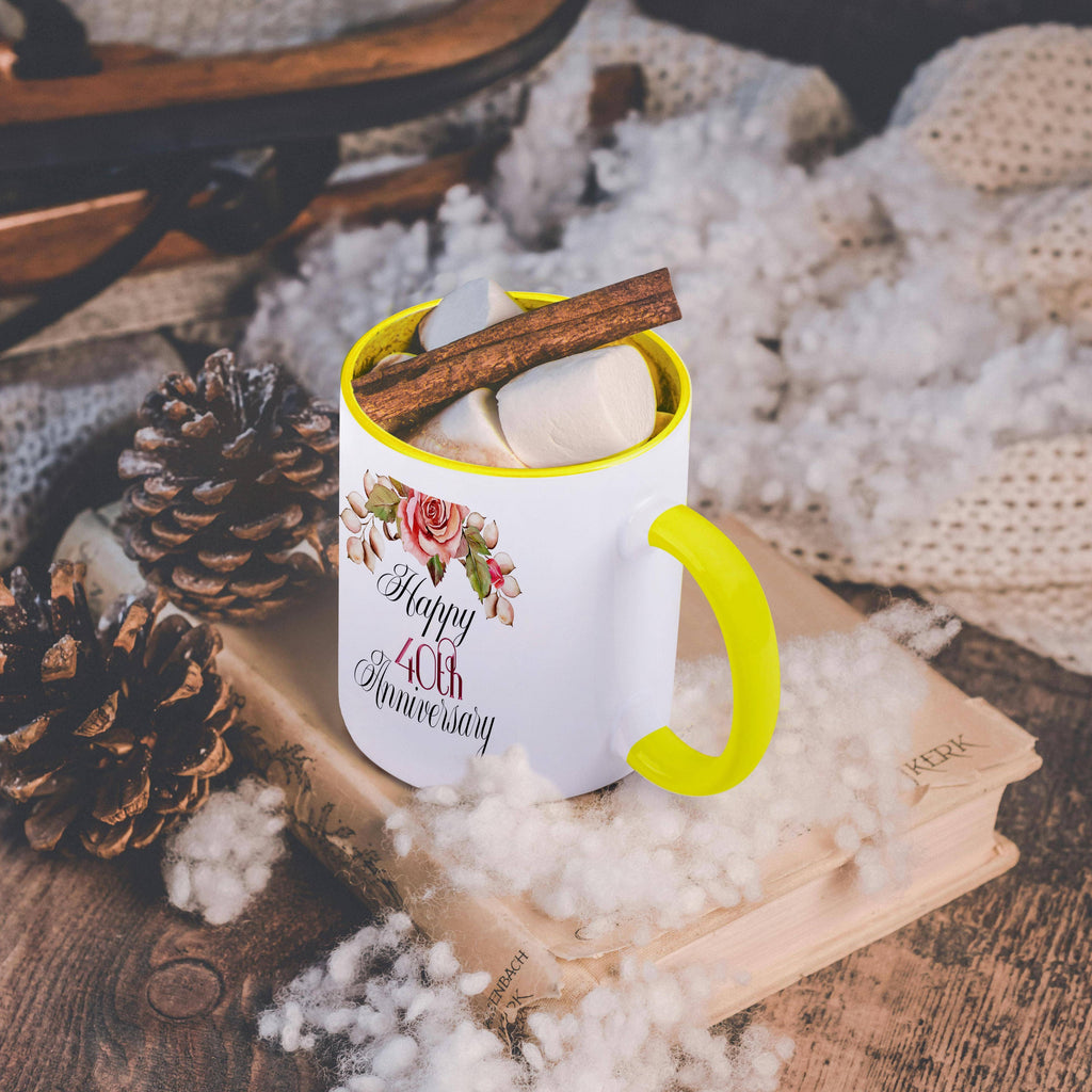Happy 40th Anniversary Mug