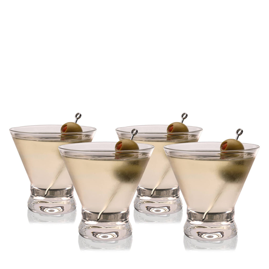 Stemless Martini Glasses Set/4