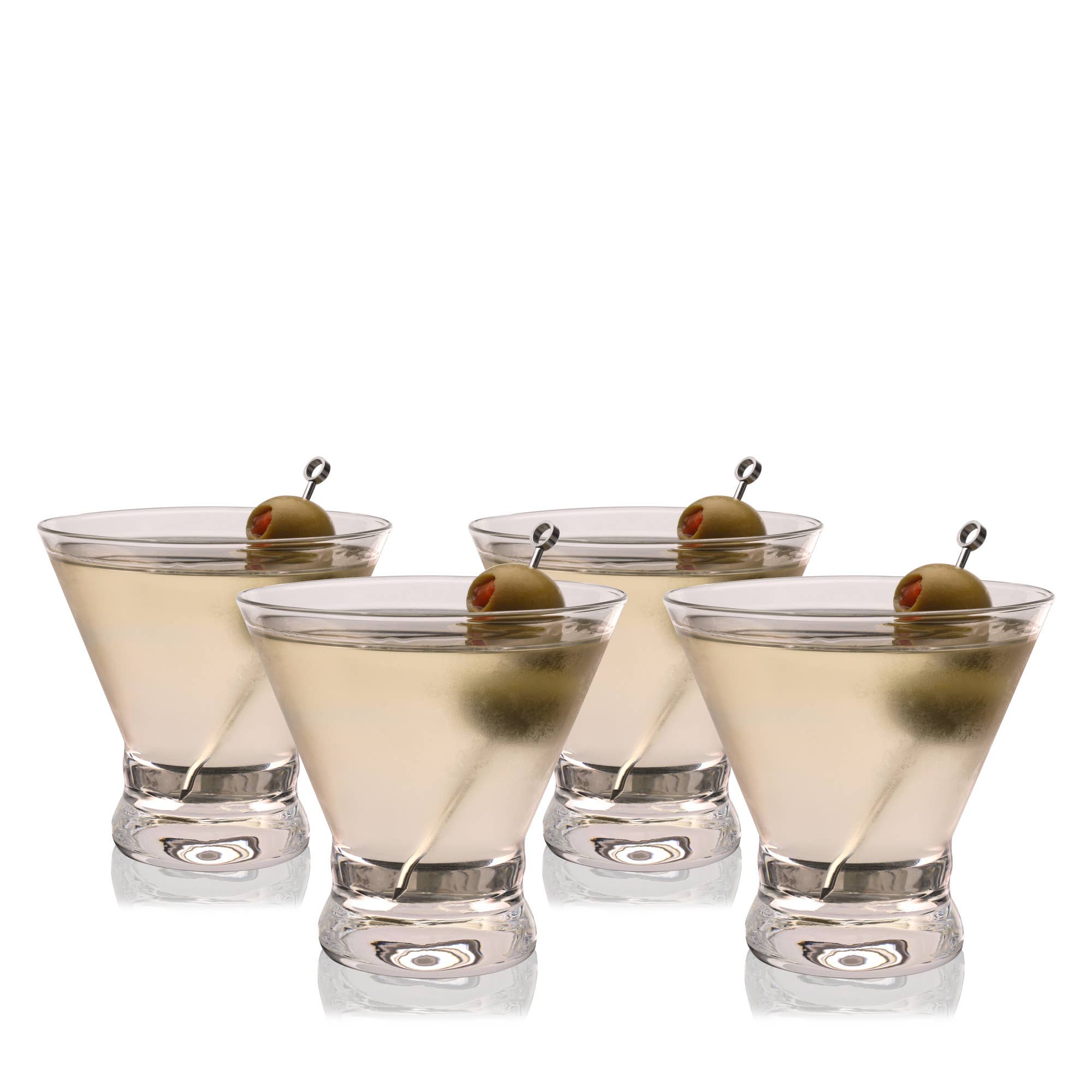 Stemless Martini Glasses Set/4