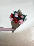 Large Pink & Red Deluxe Rose Bouquet