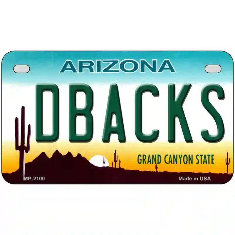 Dbacks Arizona State Novelty Metal License Plate