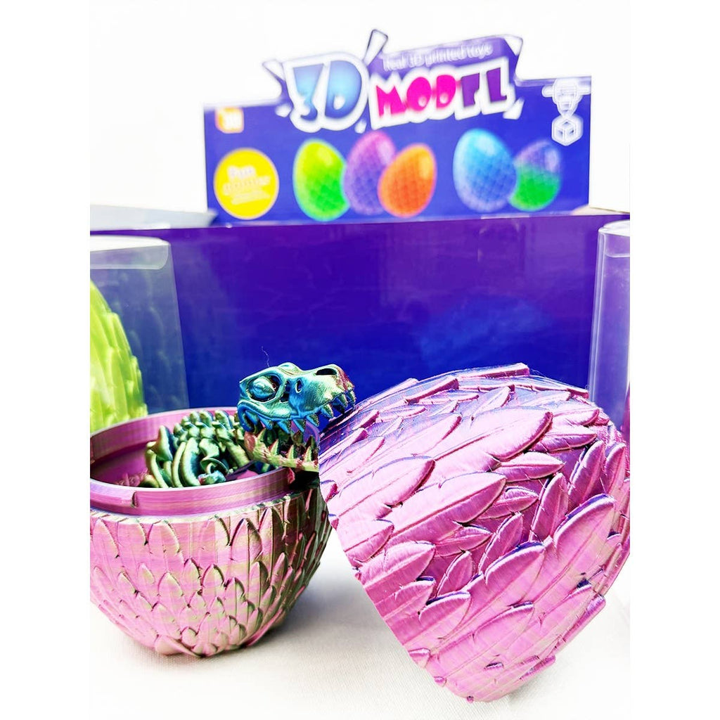 3D Printed Dinosaur in surprising Egg Set