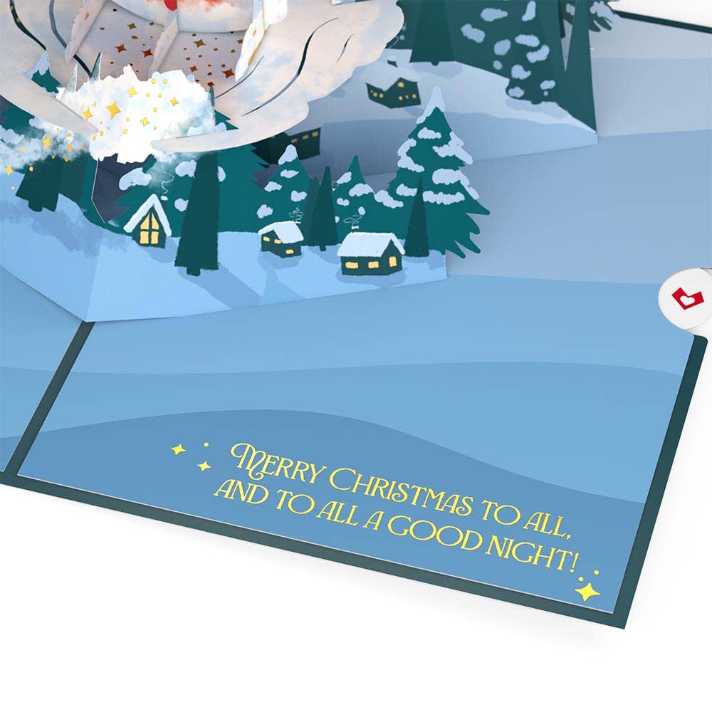 Night Sky Santa Sleigh Lovepop Card