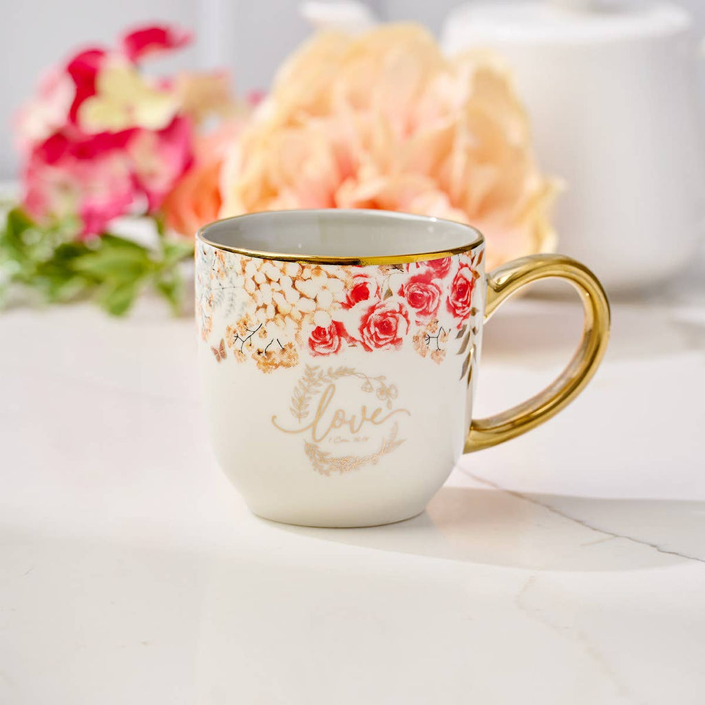 Love Floral Ceramic Mug