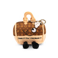 Fake It Til You Make It Funny Plush Bag Charm