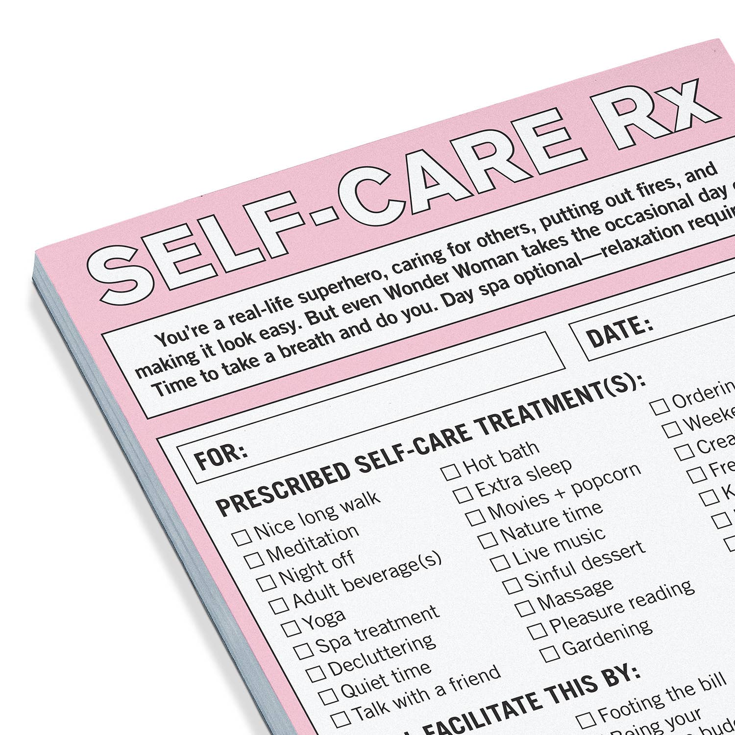 Self-Care RX Nifty Note