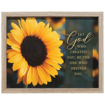 Let the God Who Created You..Framed Print