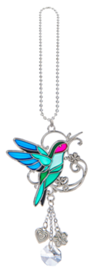 Hummingbird Colorful Car Charm