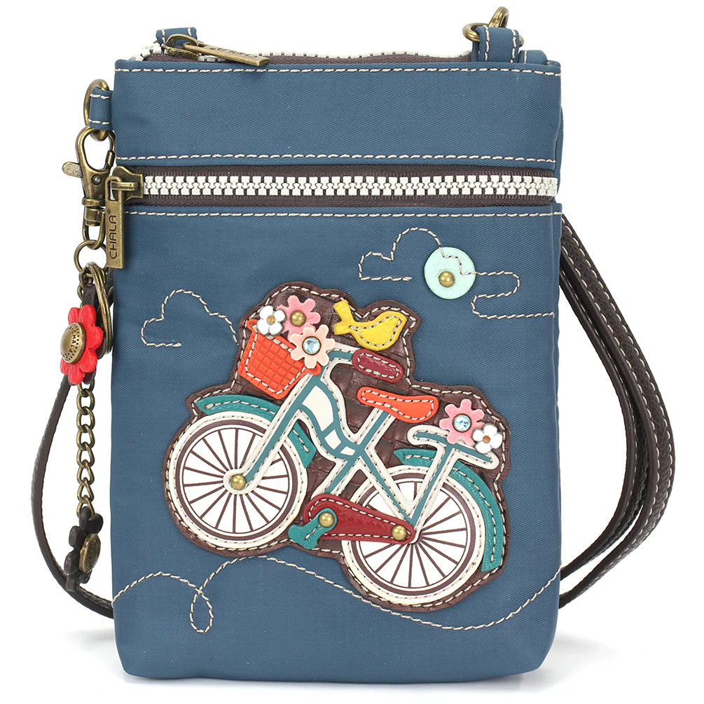 Bicycle Cellphone Crossbody Turquoise