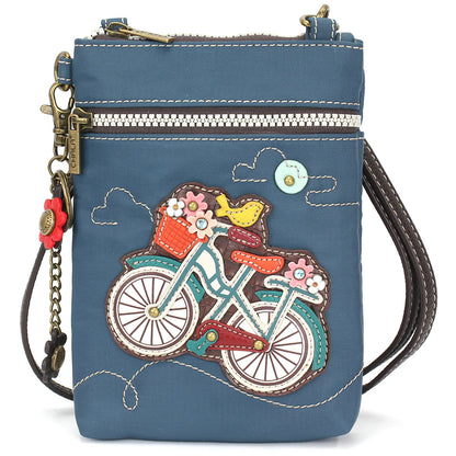 Bicycle Cellphone Crossbody Turquoise
