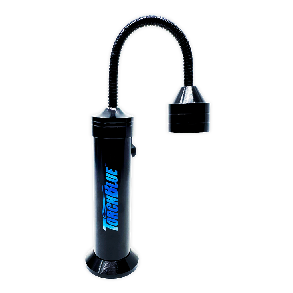 Torch Blue Magnetic Grill Black LED Flashlight