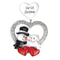 Snow Couple Wedding Personalized Ornament