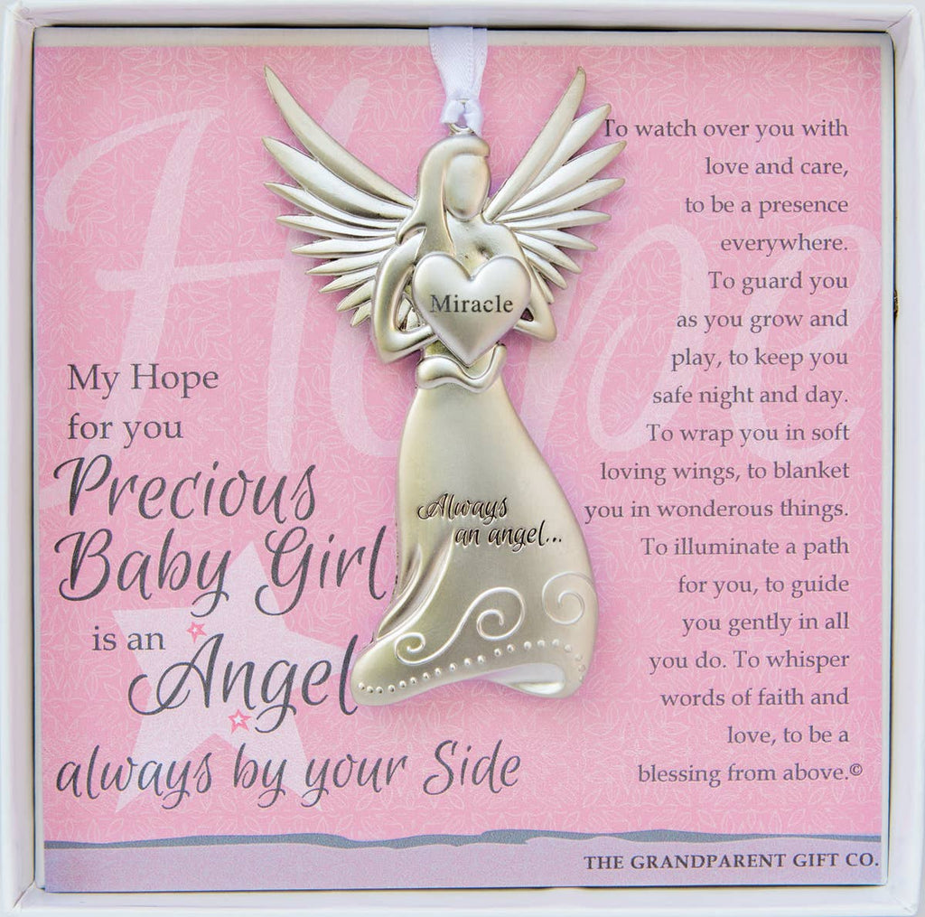 Baby Girl Gift Keepsake Angel Ornament