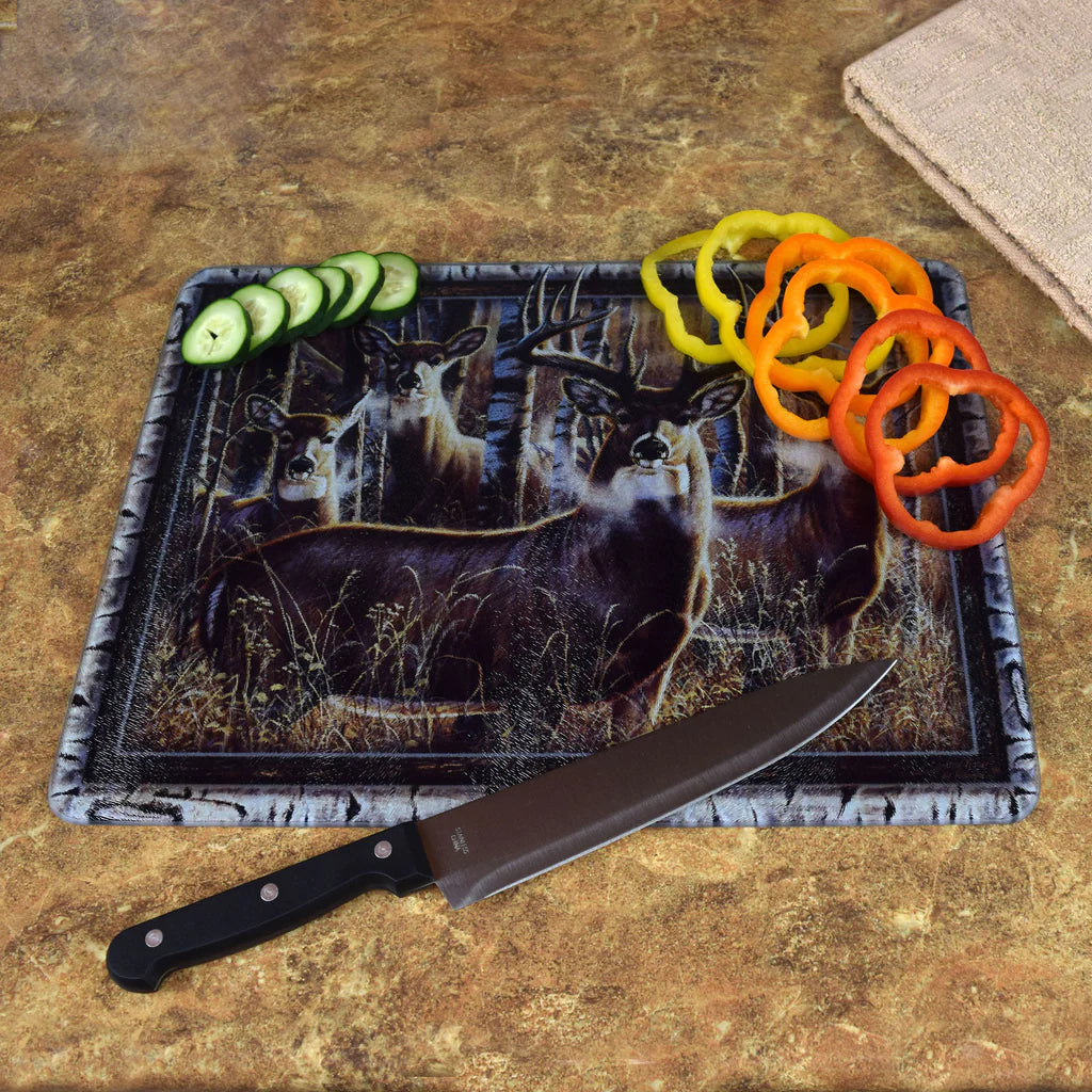 Cutting Board 12in x 16in- Multi Deer