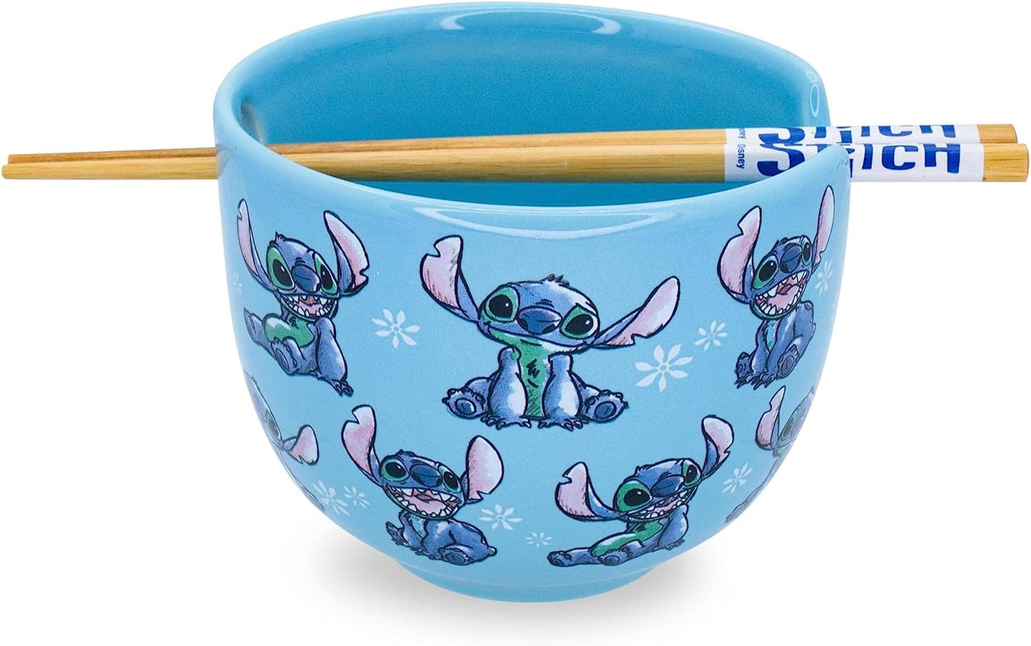 Lilo and Stitch Ramen Bowl with Chopsticks