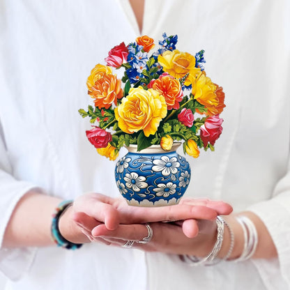 Mini Sorbet Roses FreshCut Paper - Pop Up Flower Bouquet