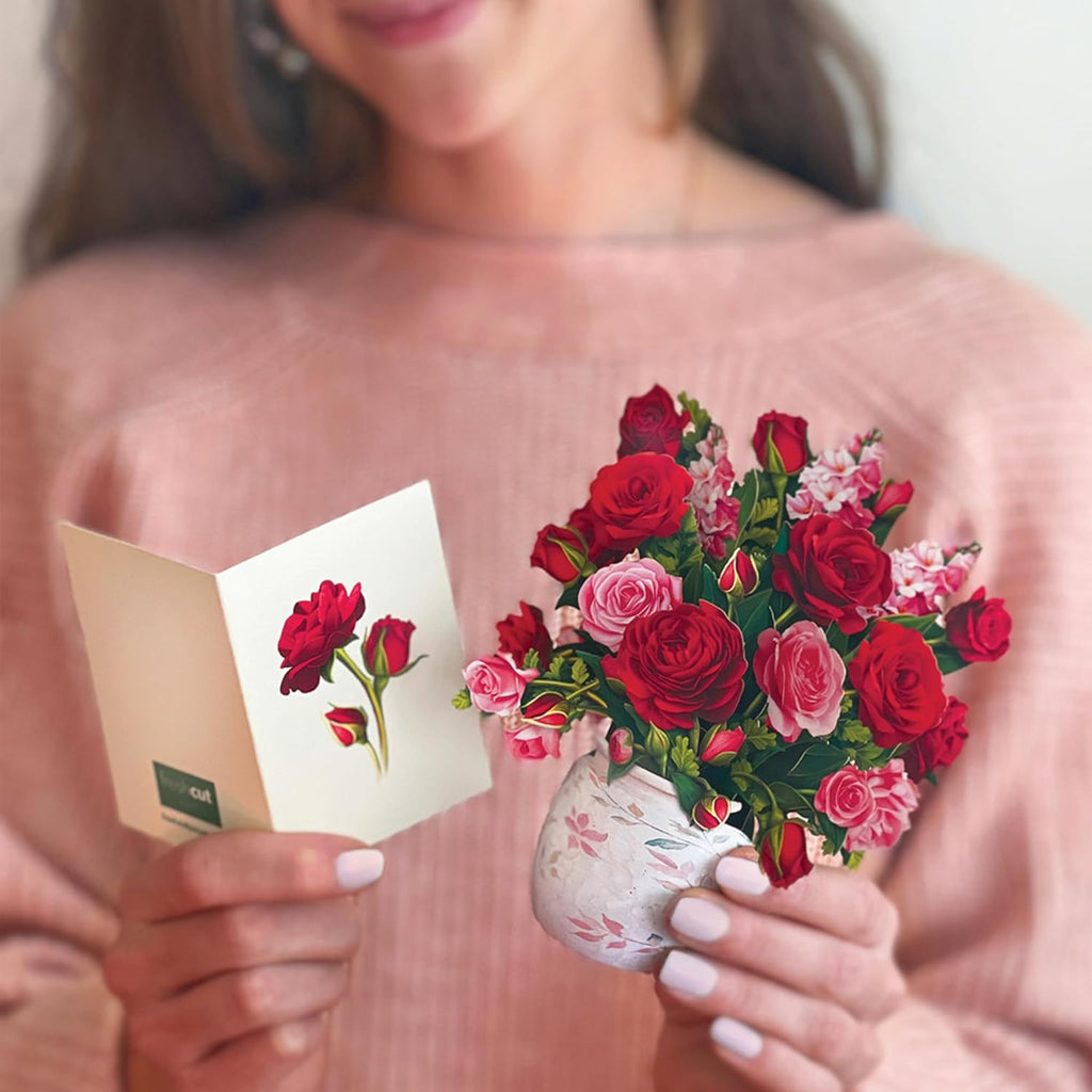 Mini Blooming Roses FreshCut Paper - Pop Up Flower Bouquet
