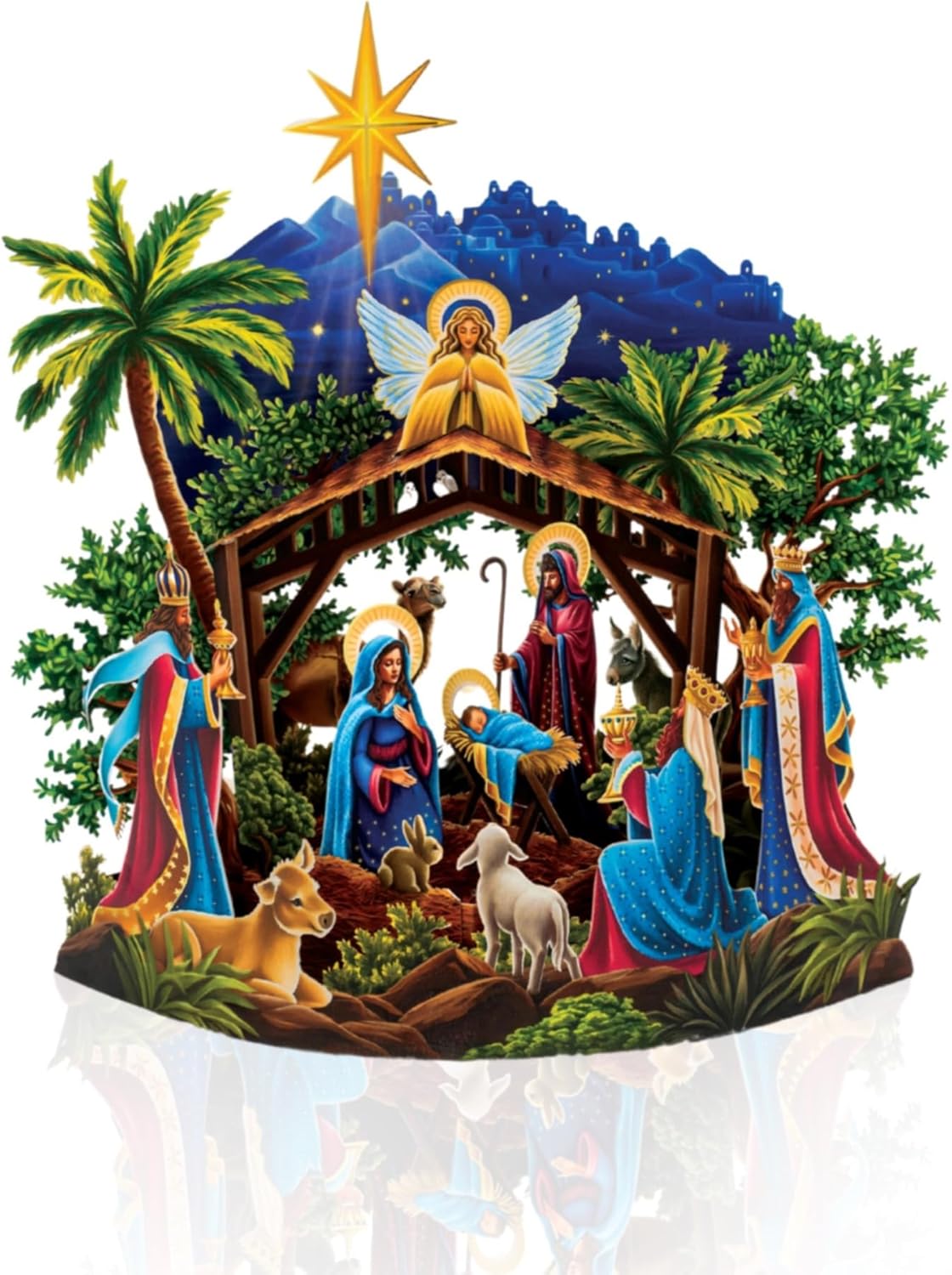 Starlit Nativity FreshCut Paper - Pop Up Flower Bouquet
