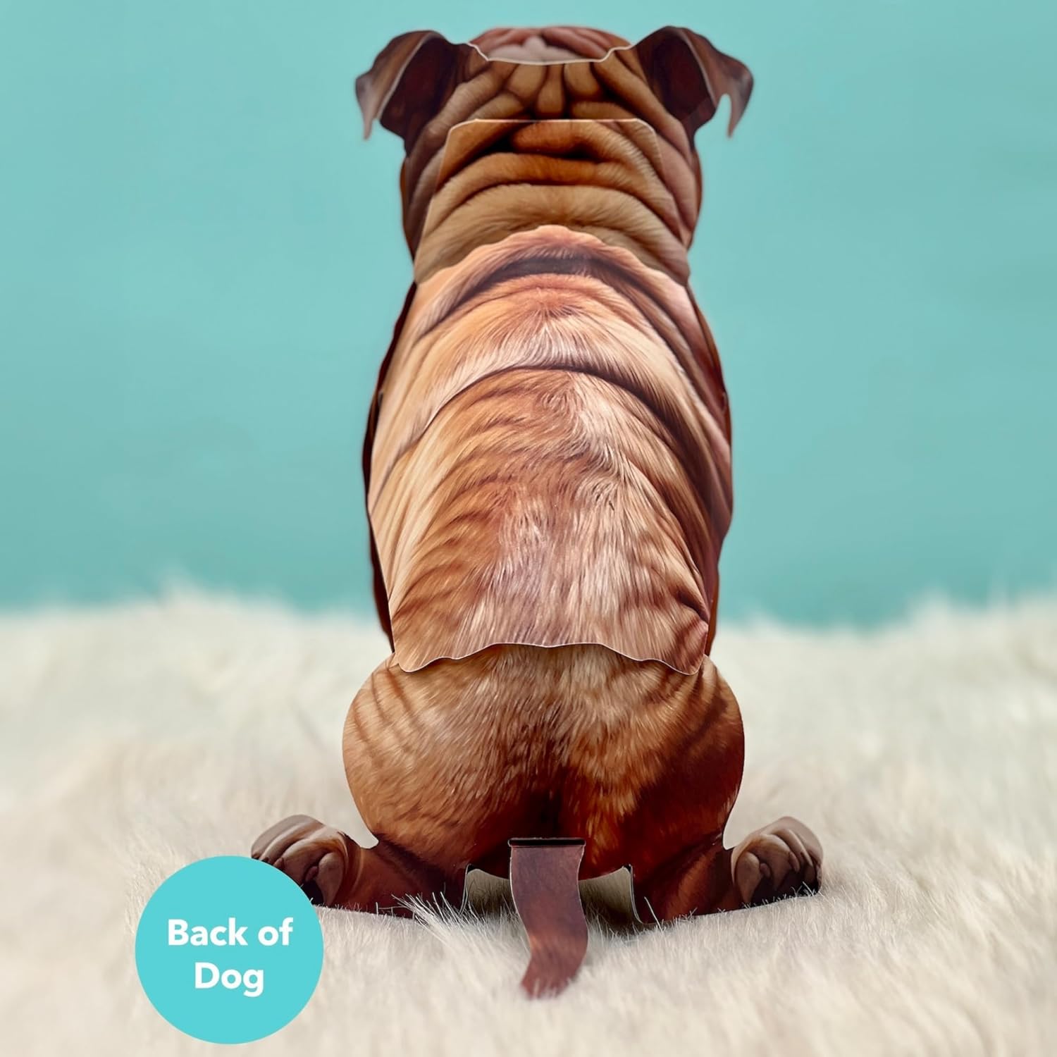 English Bulldog FreshCut Paper - Pop Up Pet Card
