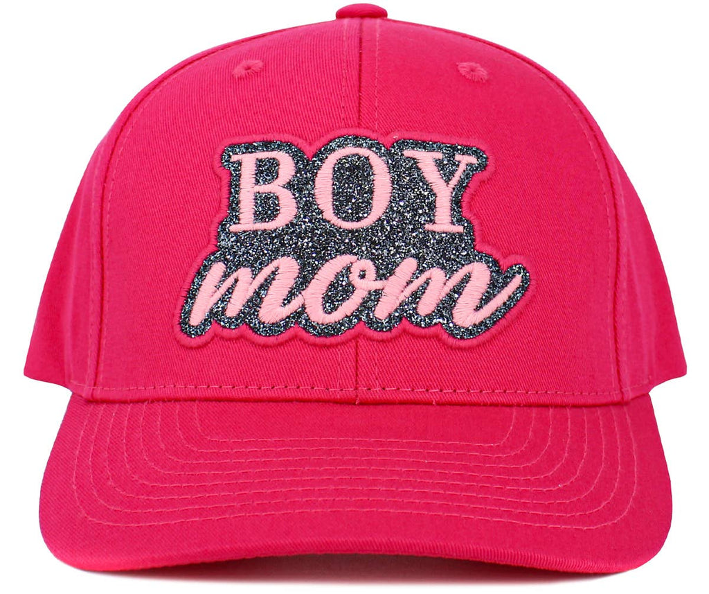 Boy Mom Pink Snapback Hat