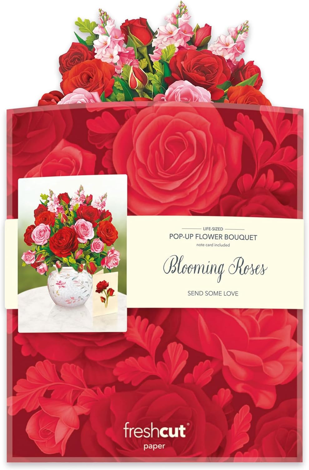 Blooming Roses FreshCut Paper - Pop Up Flower Bouquet