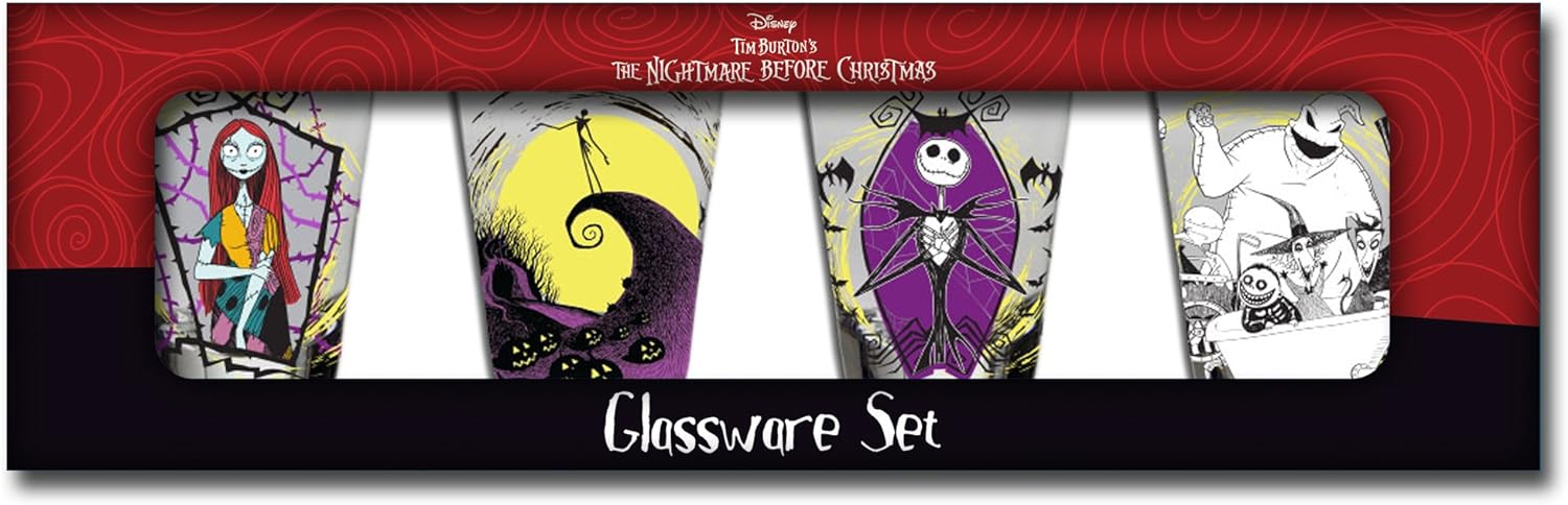 Nightmare Before Christmas 4pc. Mini Glass Set