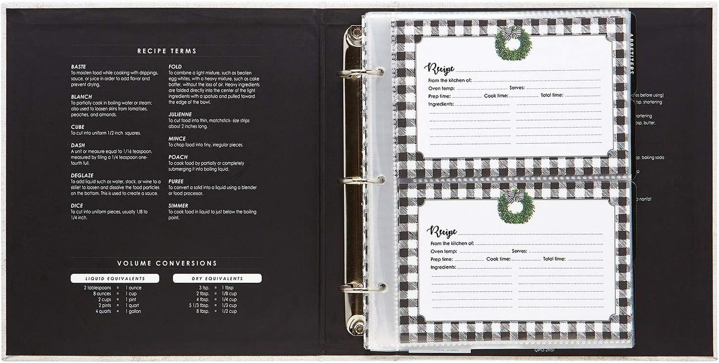 Gather Green Wreath Recipe Book/Binder