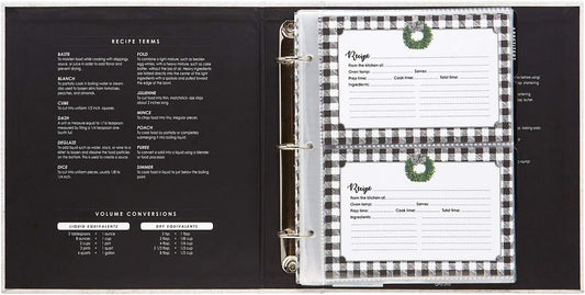 Gather Green Wreath Recipe Book/Binder