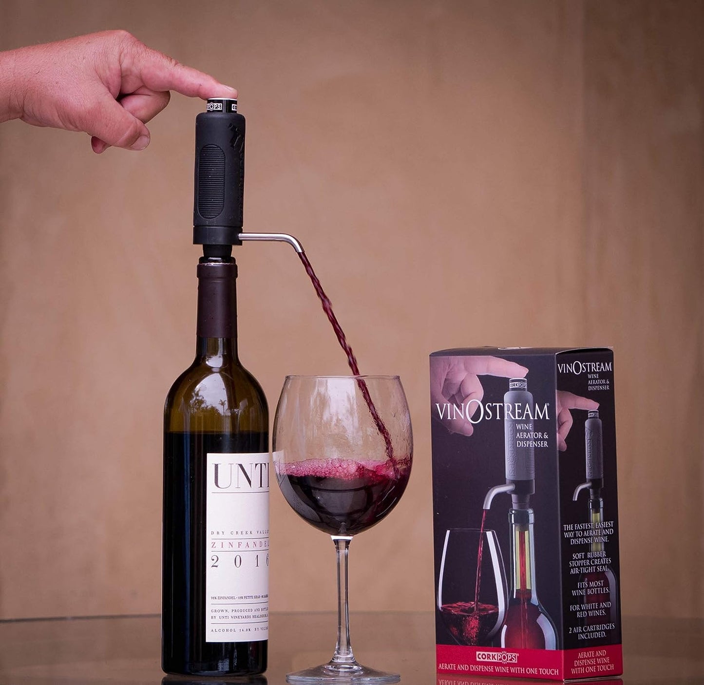 VinOstream Wine Aerator and Dispenser