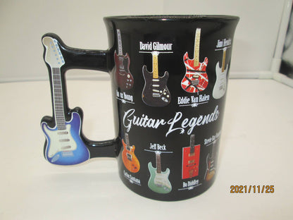 Music Legends Mug - Rock 'N' Roll with Guitar Handle