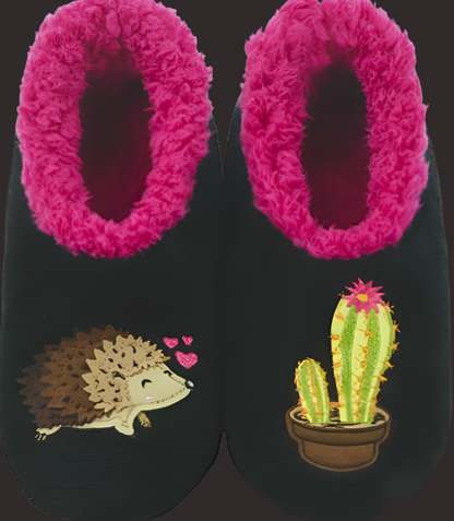 Hedgehog and Cactus Women's Snoozies