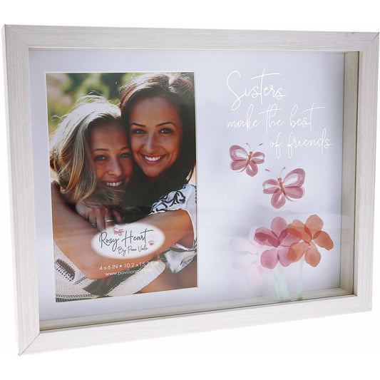 Sisters Make The Best Of Friends Shadowbox Frame