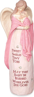 Sweet Smiles Tiny Toes Baby Girl Angel Figurine
