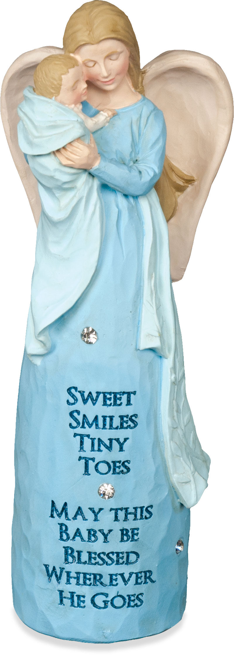 Sweet Smiles Tiny Toes Baby Boy Angel Figurine
