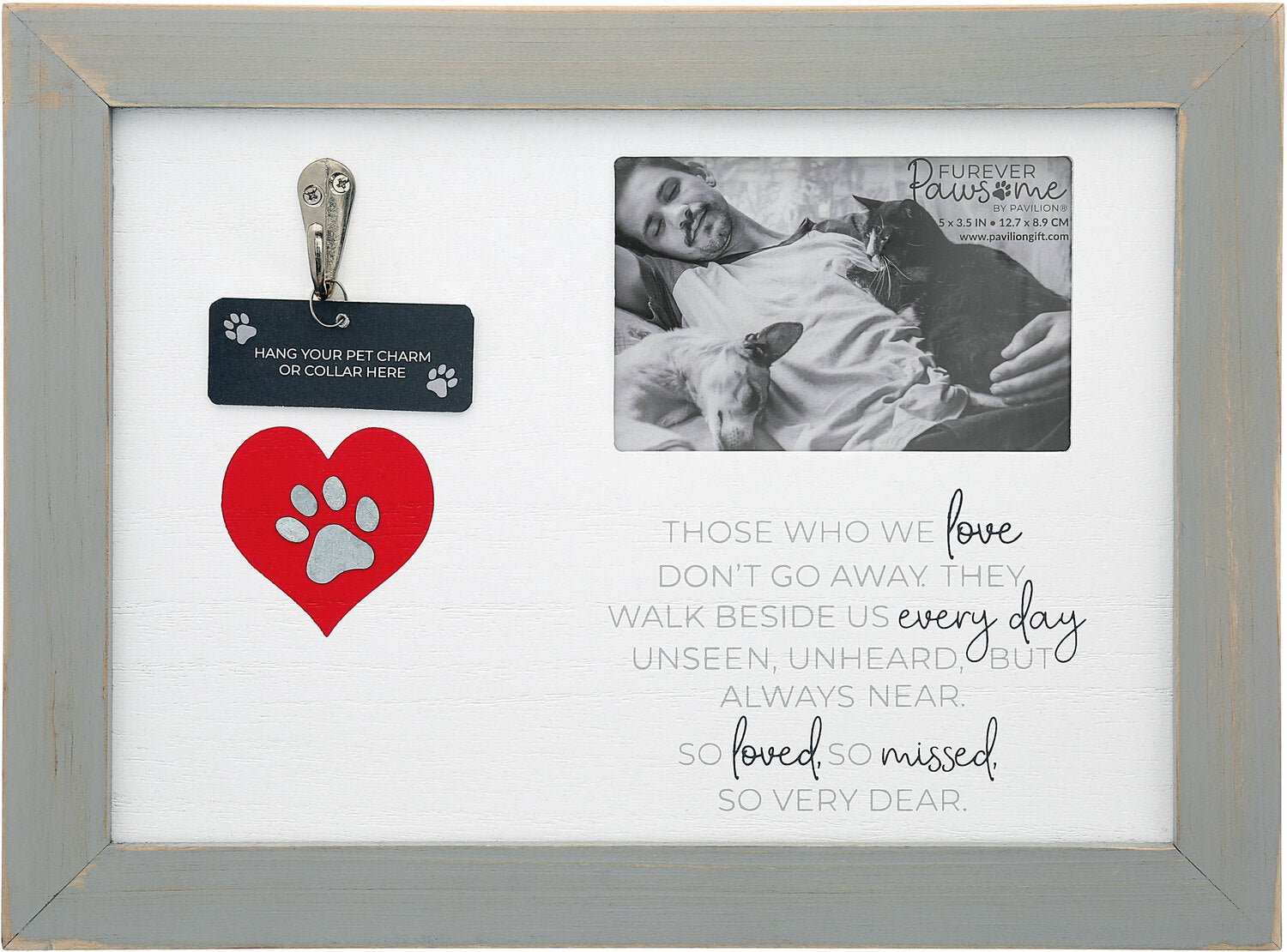 Those Who We Love...Pet Collar Memorial Frame