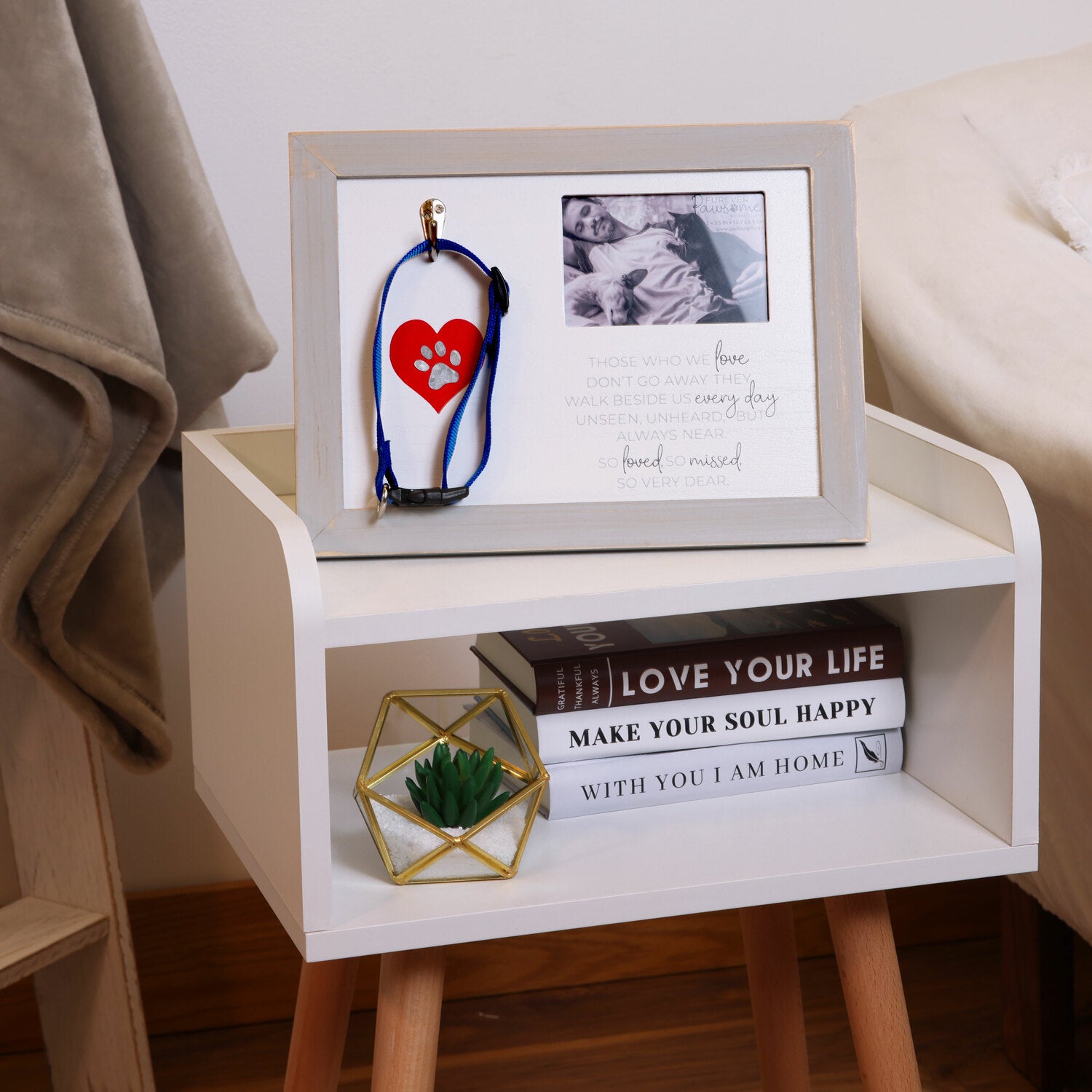 Those Who We Love...Pet Collar Memorial Frame