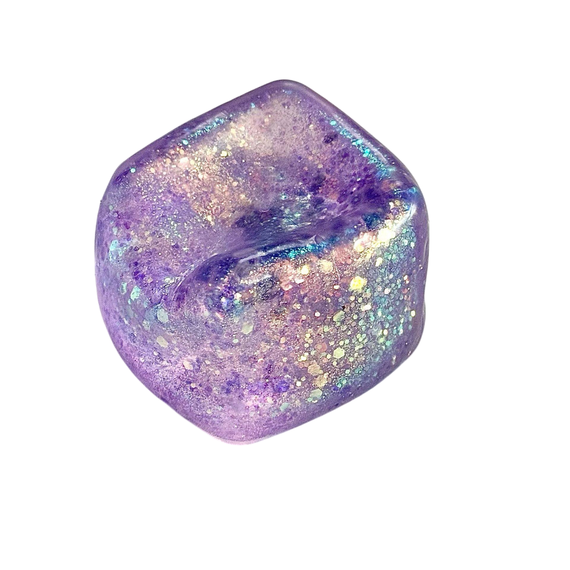Glitter Ice Cube Squishy Toy Slow Rising Stress Relief Squeeze Toy